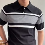 Casual Knitted Men's T-shirt Summer