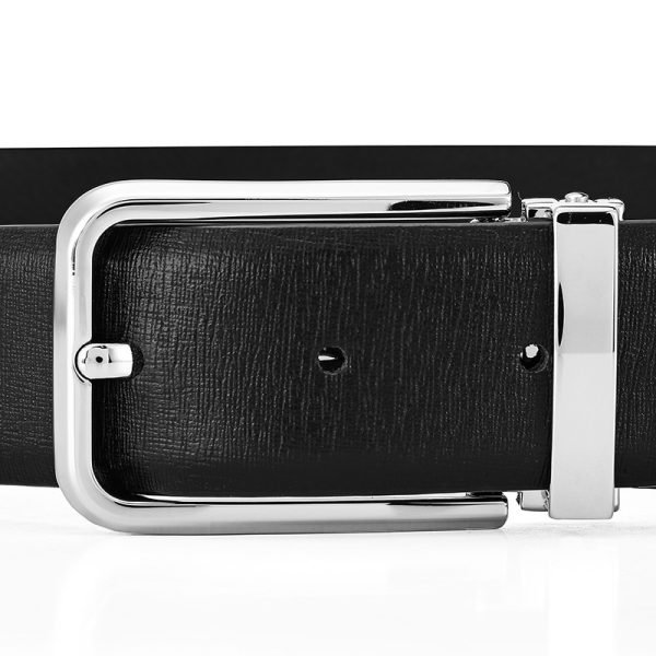 First Layer Cowhide Men's Simplicity Pin Buckle Belt