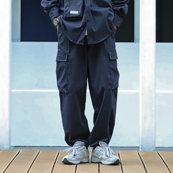 Japanese Loose Multi-pocket Overalls Male