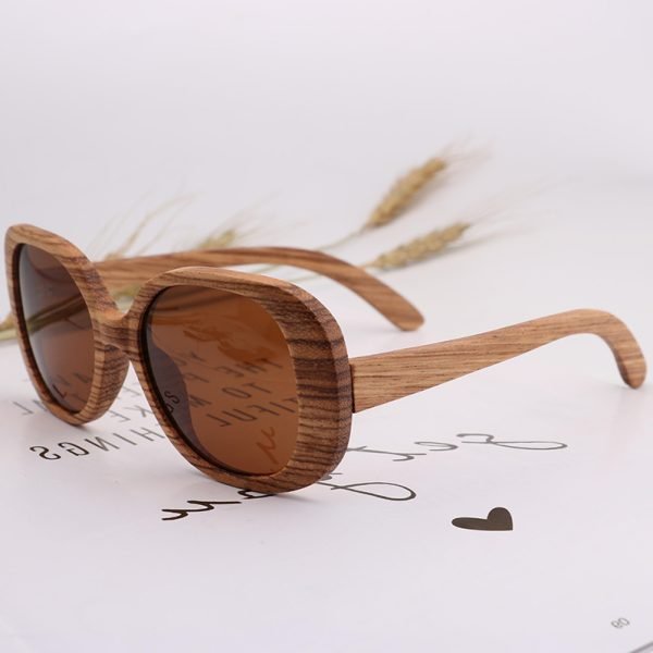 Men's And Women's Outdoor Cycling Fashion Bamboo Wood Glasses