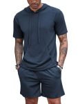 Men's Summer New Hooded T-shirt Sports Shorts Suit