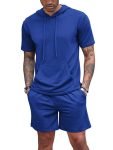 Men's Summer New Hooded T-shirt Sports Shorts Suit